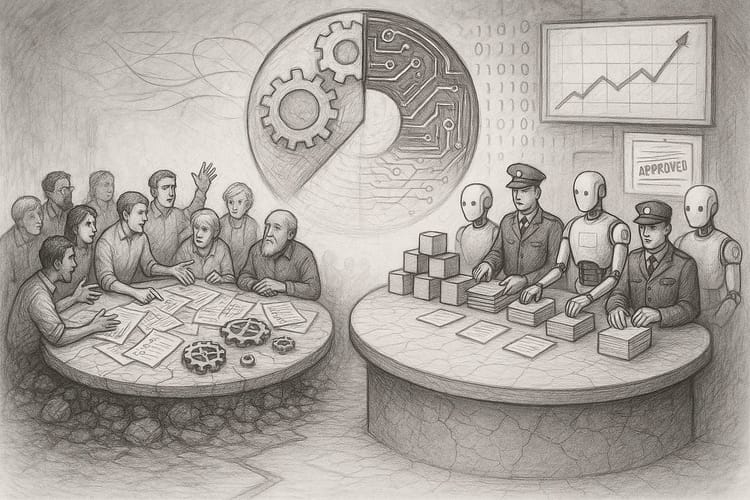 The Algorithmic Throne and the Cacophony of Democracy